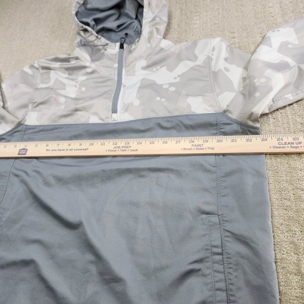 Under Armour Jacket Men Medium Sportstyle Storm Windbreaker White Camo Mesh Line
